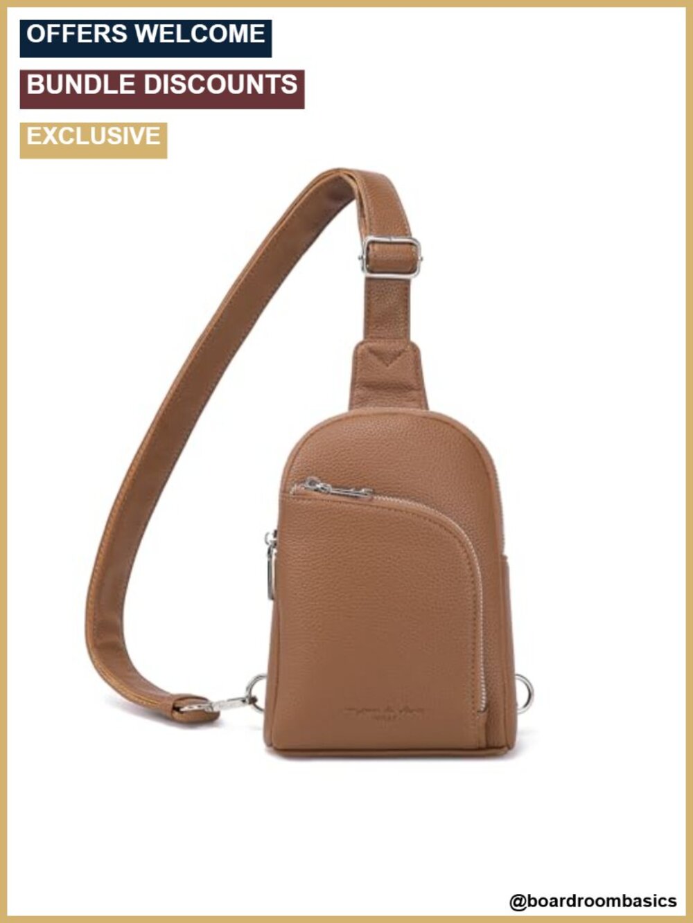 RFID Blocking Crossbody Bag Vegan Leather Small Travel Purse Anti Theft